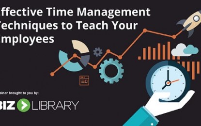 WEBINAR:  Effective Time Management Techniques