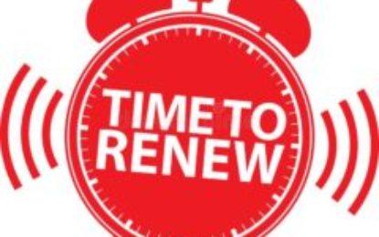 Time to Renew